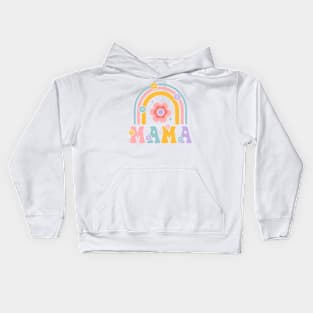 Mama; mother; mum; mom; gift; mother's day; love; rainbow; cute; pretty; pastels; flowers; gift for mom; gift for mum; gift for mother; super cute; Kids Hoodie